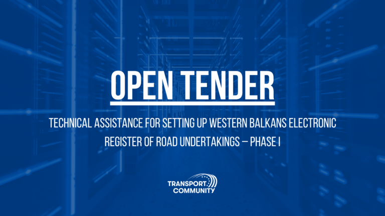 Open Tender: Technical Assistance for setting up Western Balkans Electronic Register of Road Undertakings – Phase I