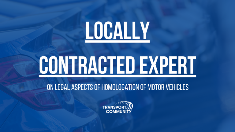 Locally contracted expert on legal aspects of homologation of motor vehicles, 01/2024